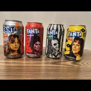 Beetlejuice Fanta Soda Cans Best Buy 5/2025 One Each 4 Flavors NEW